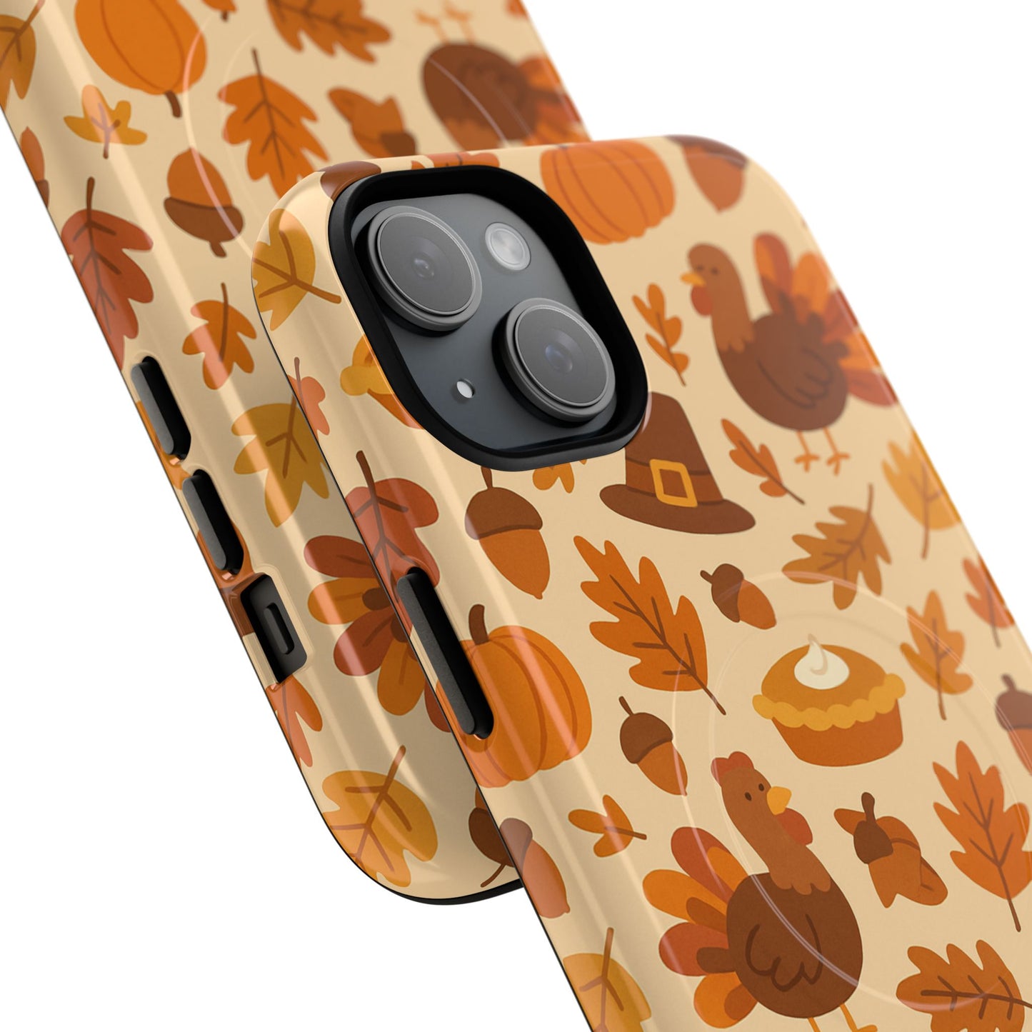Thanksgiving-Themed Tough Magnetic iPhone Case | Compatible with MagSafe