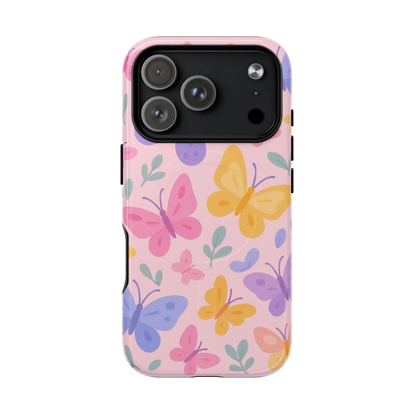 Butterfly Pattern Compatible with MagSafe Tough Magnetic Phone Case