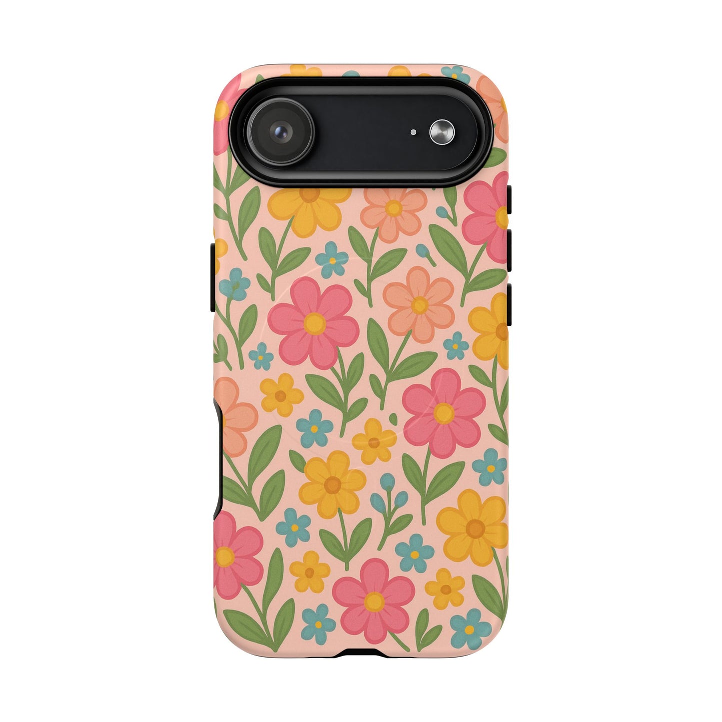 Floral Tough Magnetic MagSafe Phone Case - Stylish Protection for Everyday Use