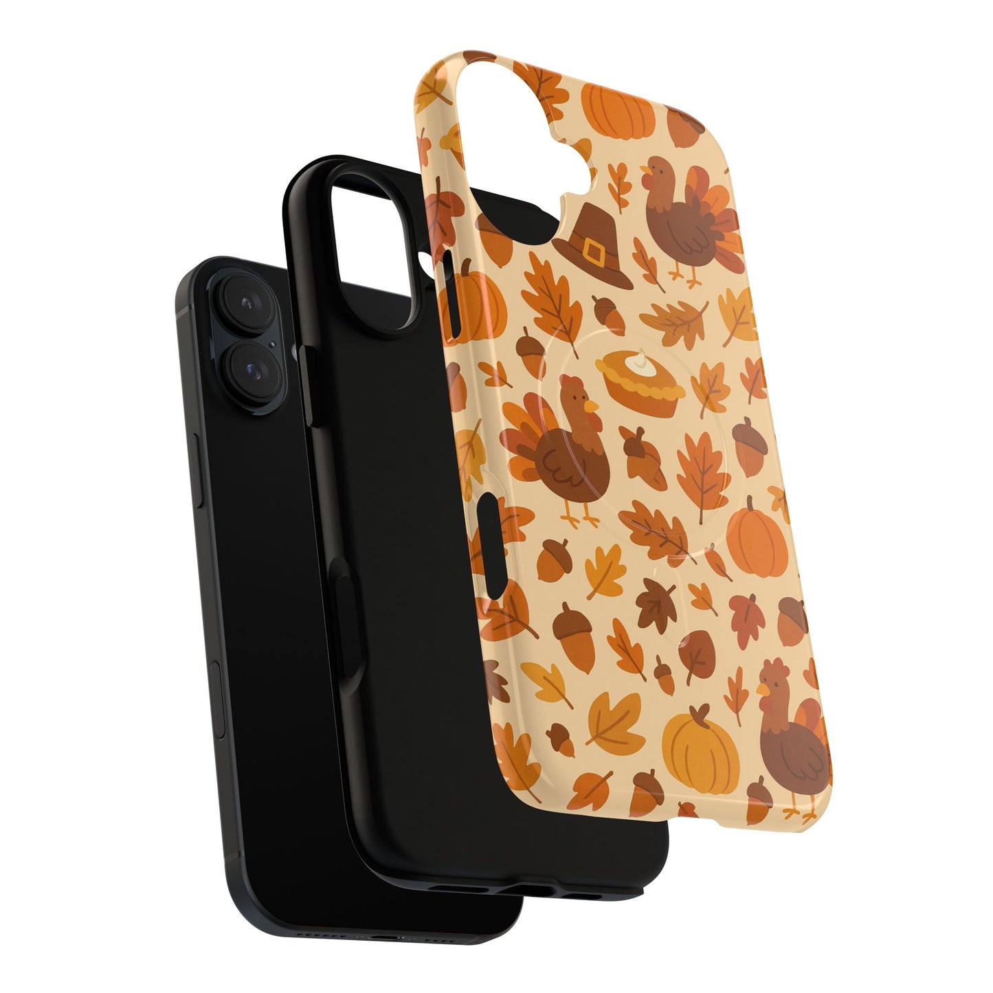 Thanksgiving-Themed Tough Magnetic iPhone Case | Compatible with MagSafe