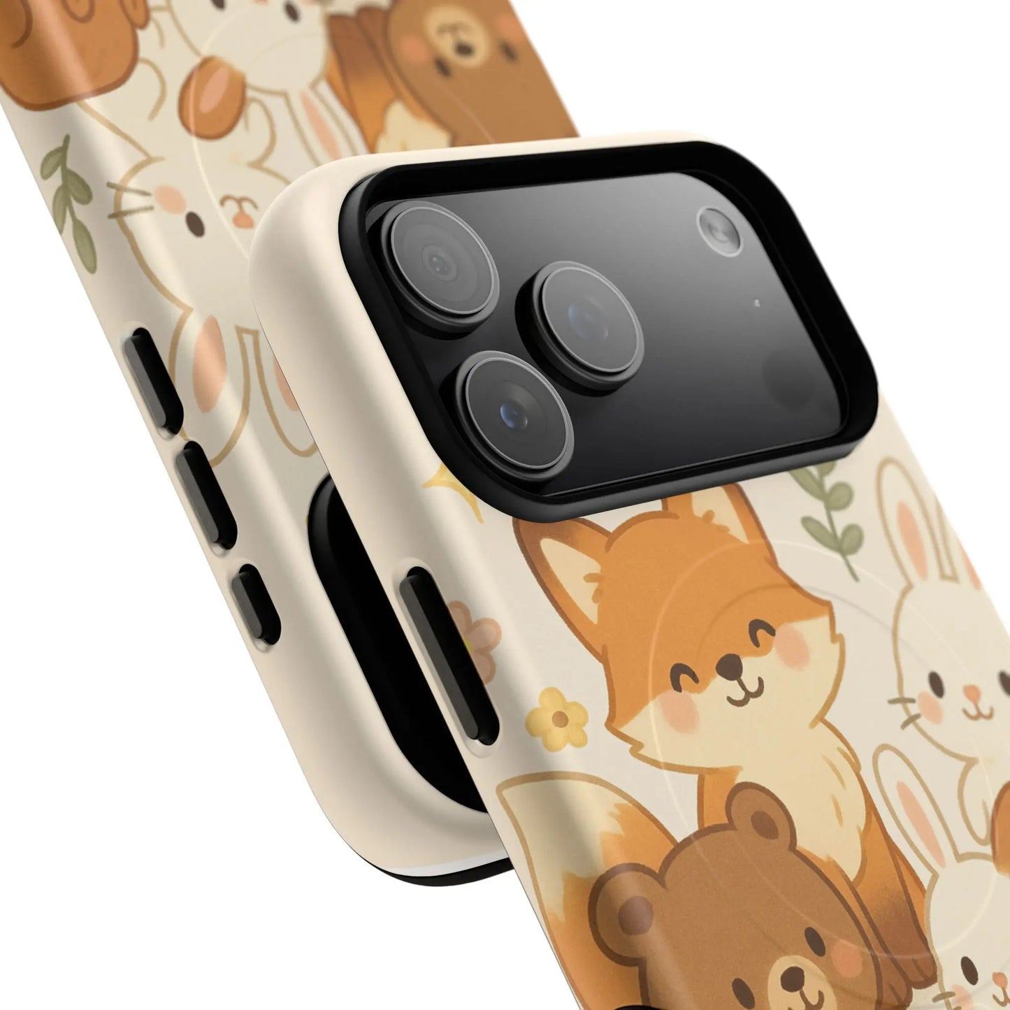 Forest Friends iPhone Case — Fox, Bear & Bunny Design. with MagSafe Shamo's
