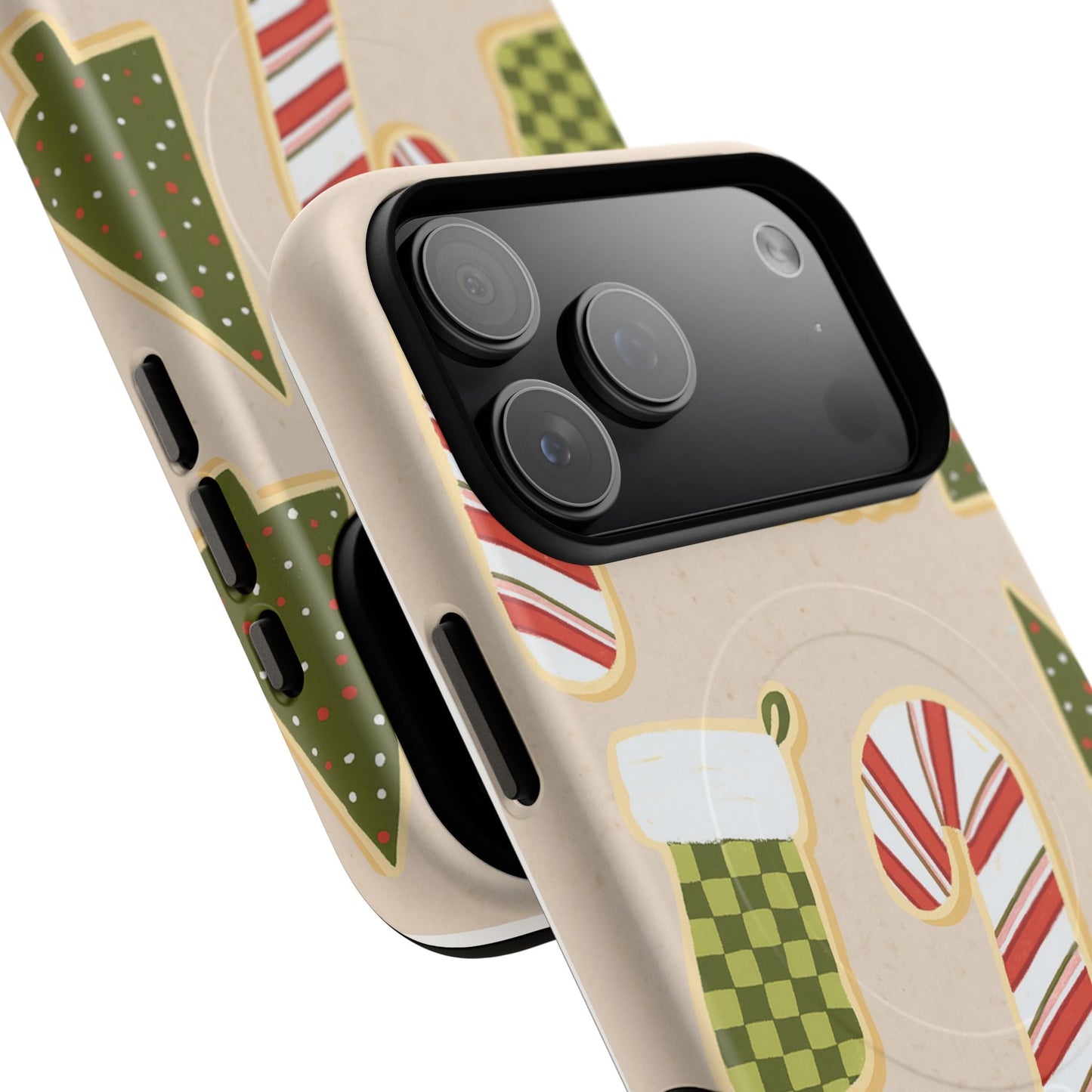 Festive Candy Cane Holiday iPhone Case | MagSafe Shamo's