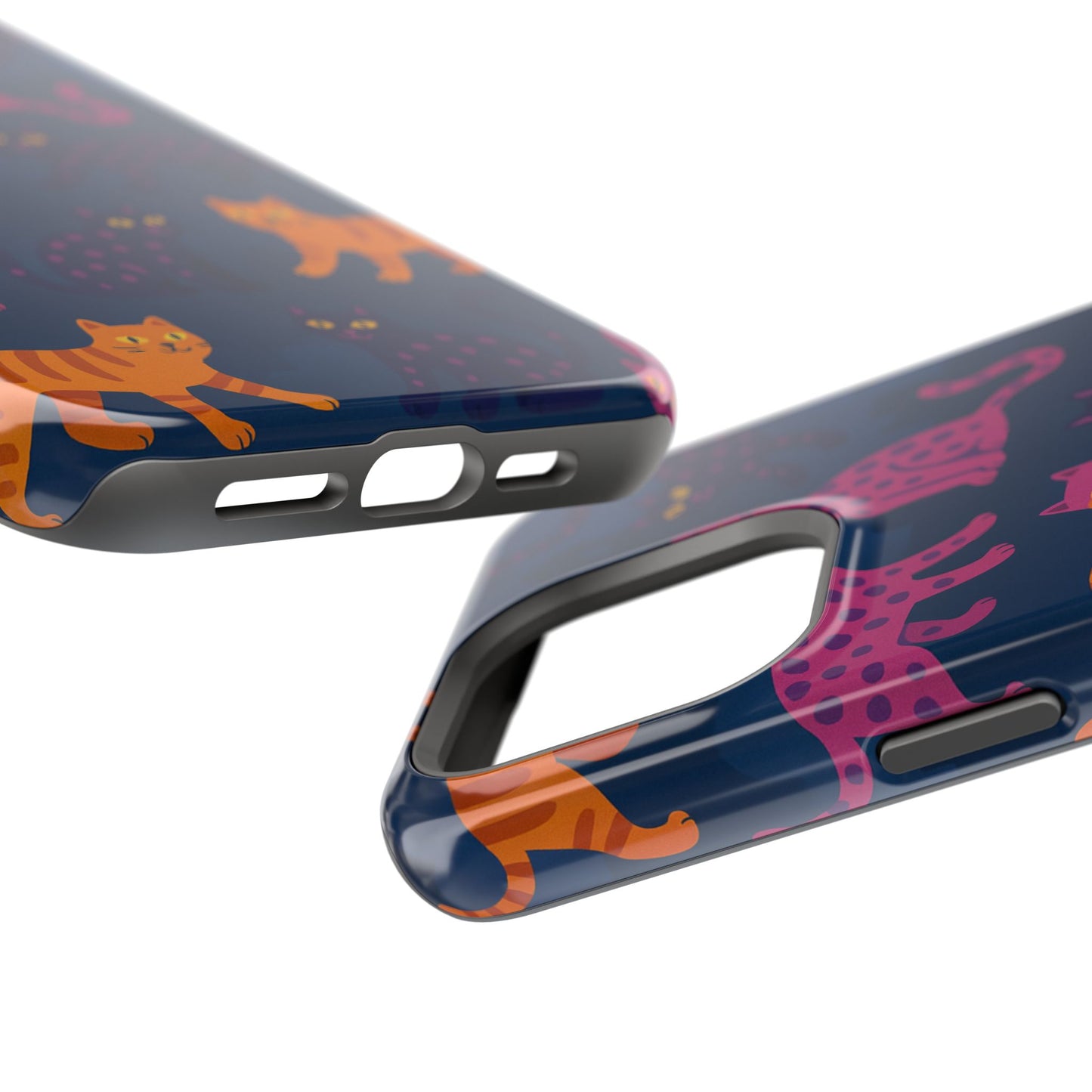 Colorful Cat Phone Case - MagSafe Impact-Resistant