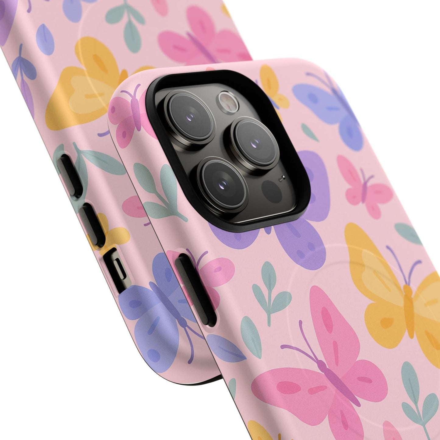 Butterfly Pattern Compatible with MagSafe Tough Magnetic Phone Case