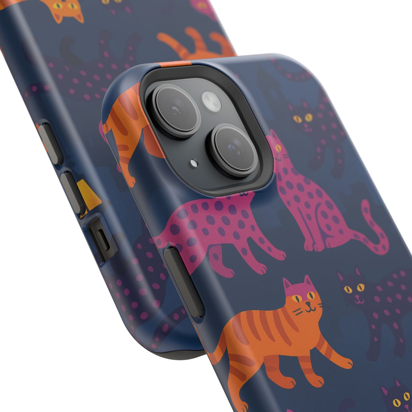 Colorful Cat Phone Case - MagSafe Impact-Resistant