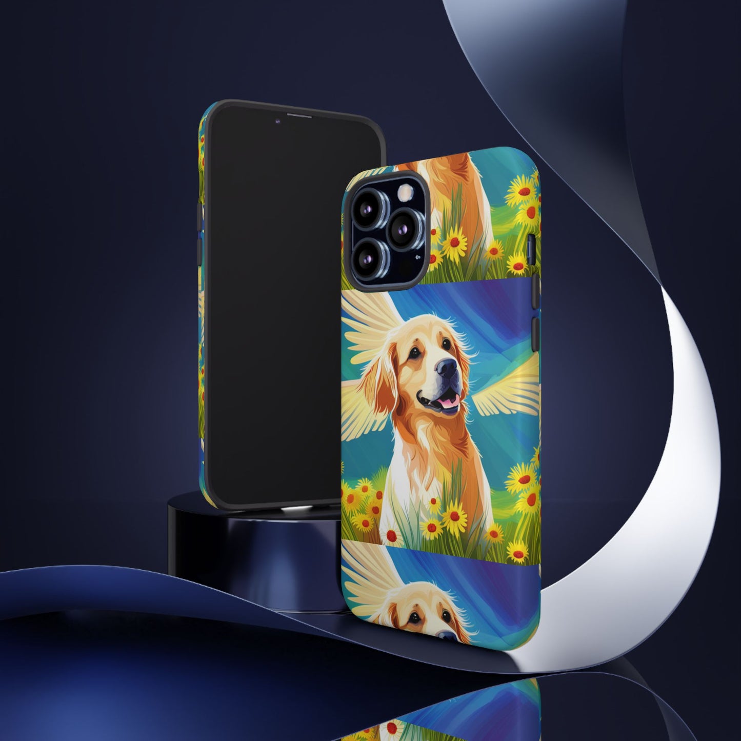 Tough Cases Golden Retriever with Wings Phone case