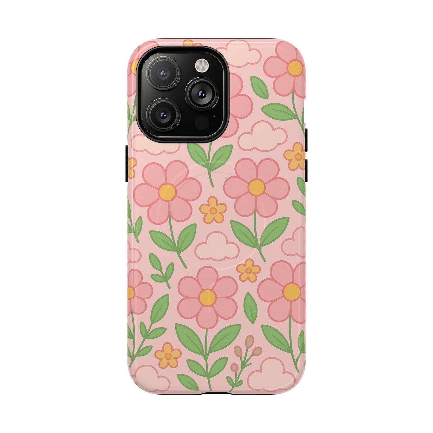 Floral Tough MagSafe Magnetic Phone Case - Stylish Protection for Your Device
