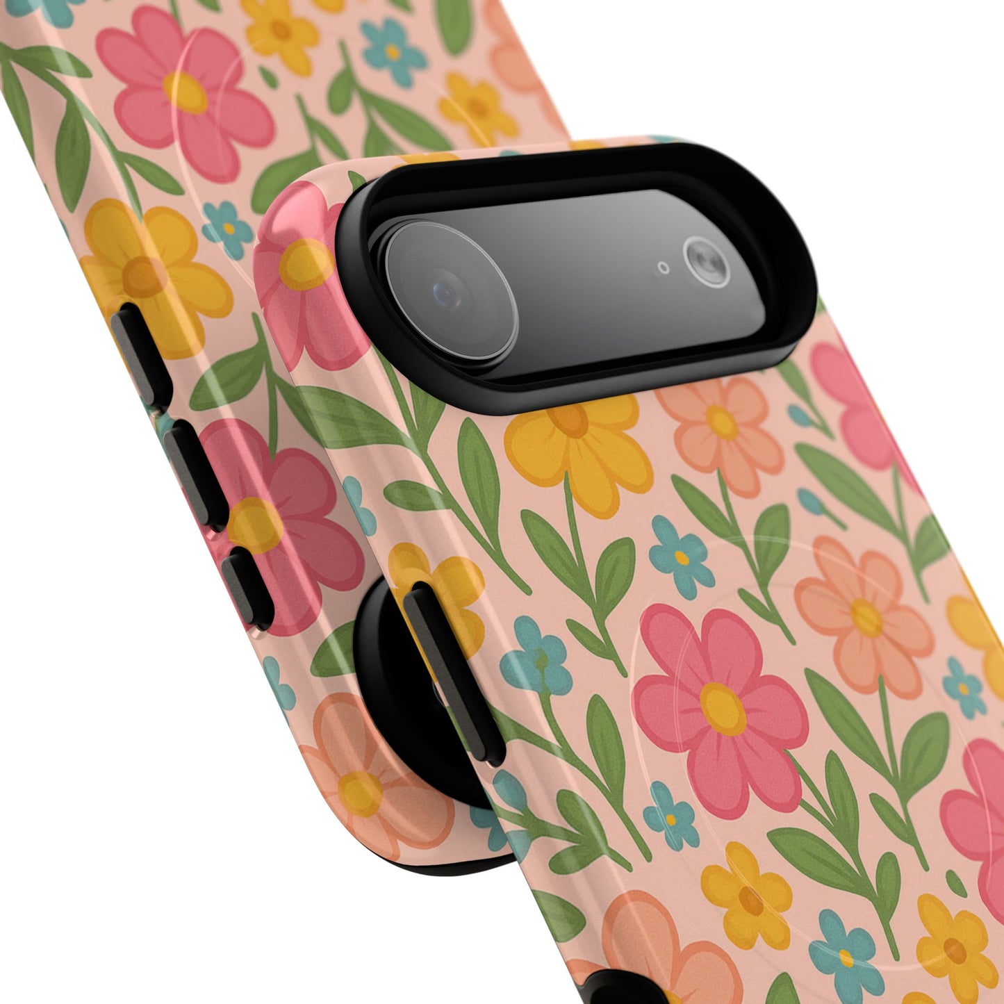 Floral Tough Magnetic MagSafe Phone Case - Stylish Protection for Everyday Use