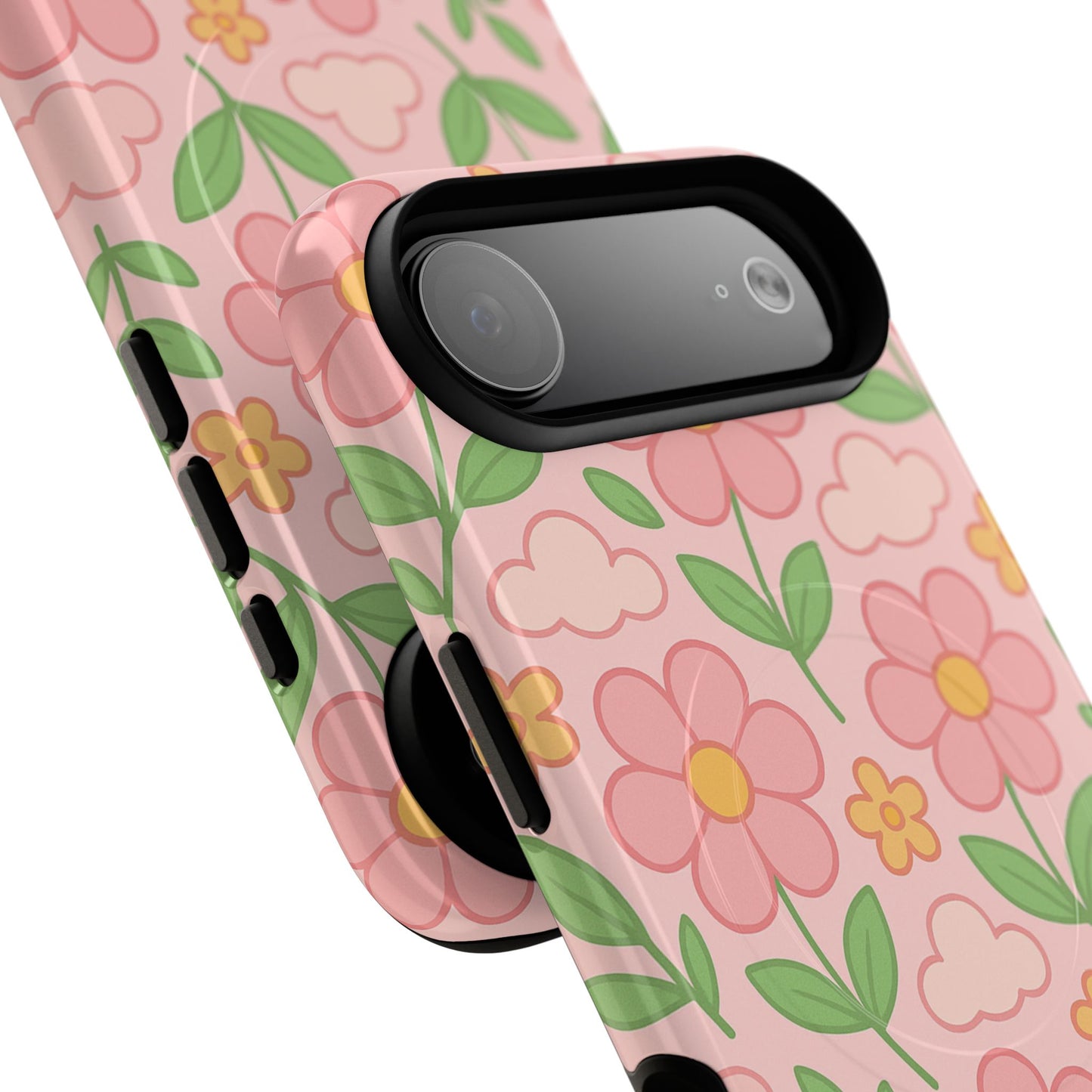 Floral Tough MagSafe Magnetic Phone Case - Stylish Protection for Your Device