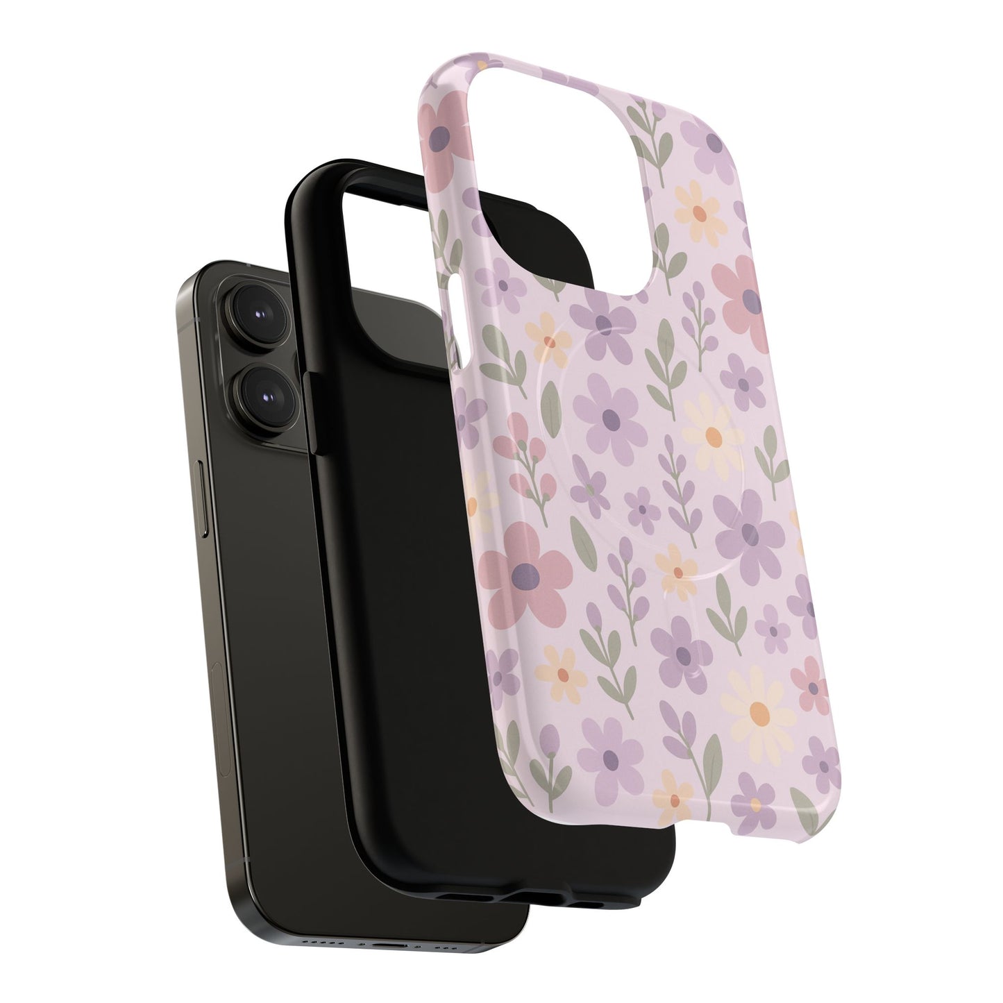 Floral Magnetic | Compatible with MagSafe Phone Case - Stylish and Durable Protection