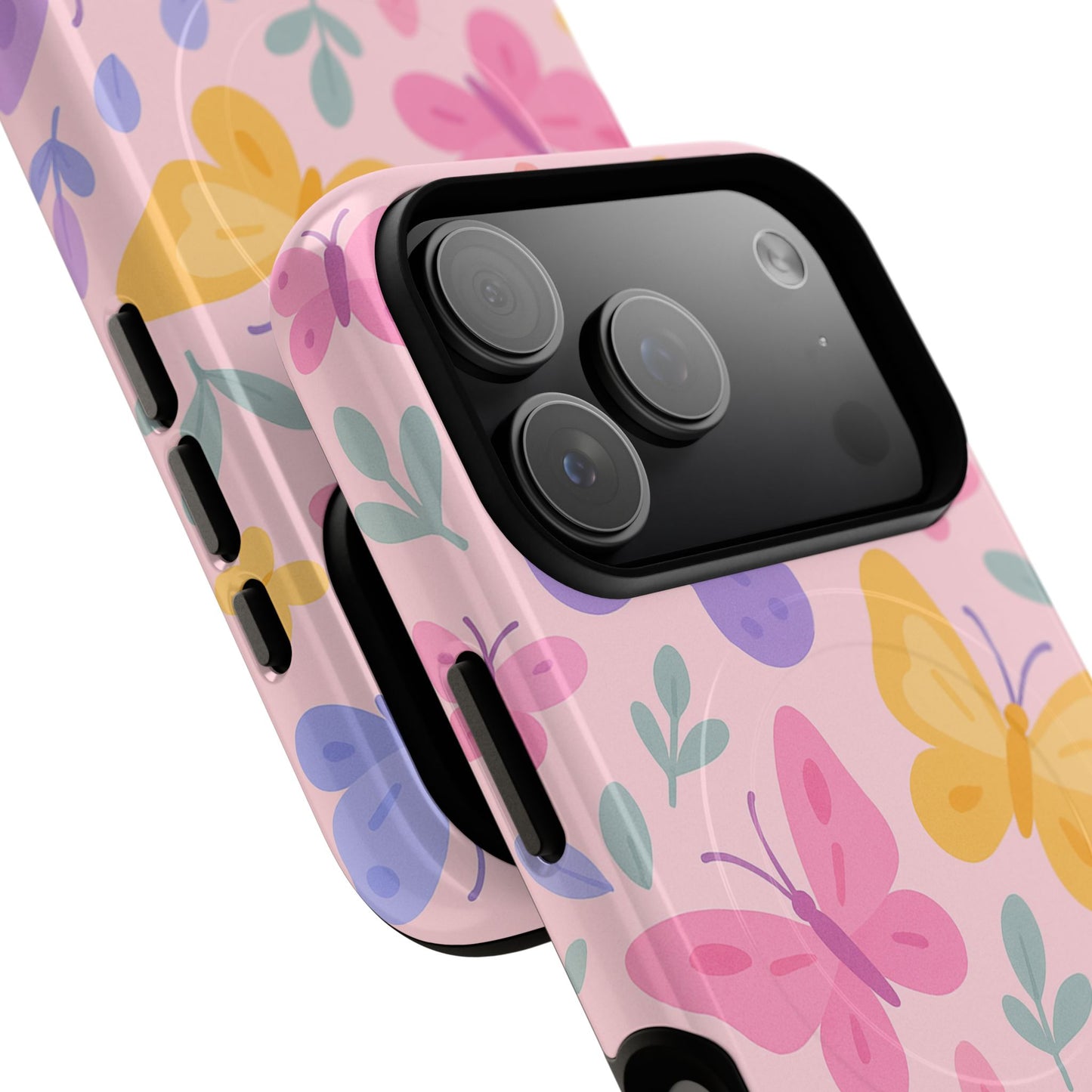 Butterfly Pattern Compatible with MagSafe Tough Magnetic Phone Case