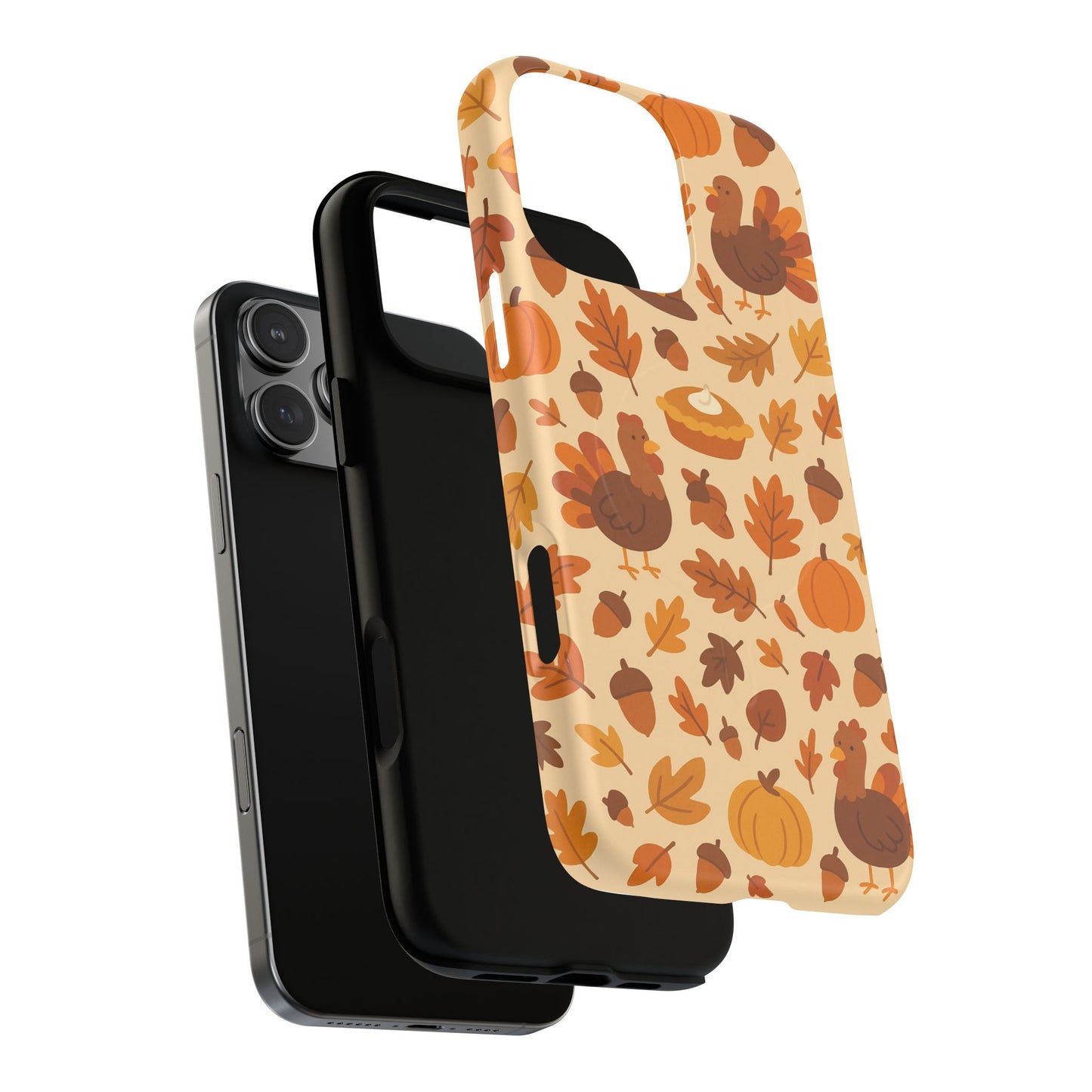 Thanksgiving-Themed Tough Magnetic iPhone Case | Compatible with MagSafe