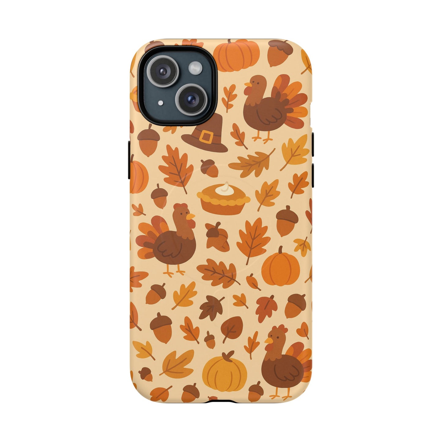 Thanksgiving-Themed Tough Magnetic iPhone Case | Compatible with MagSafe