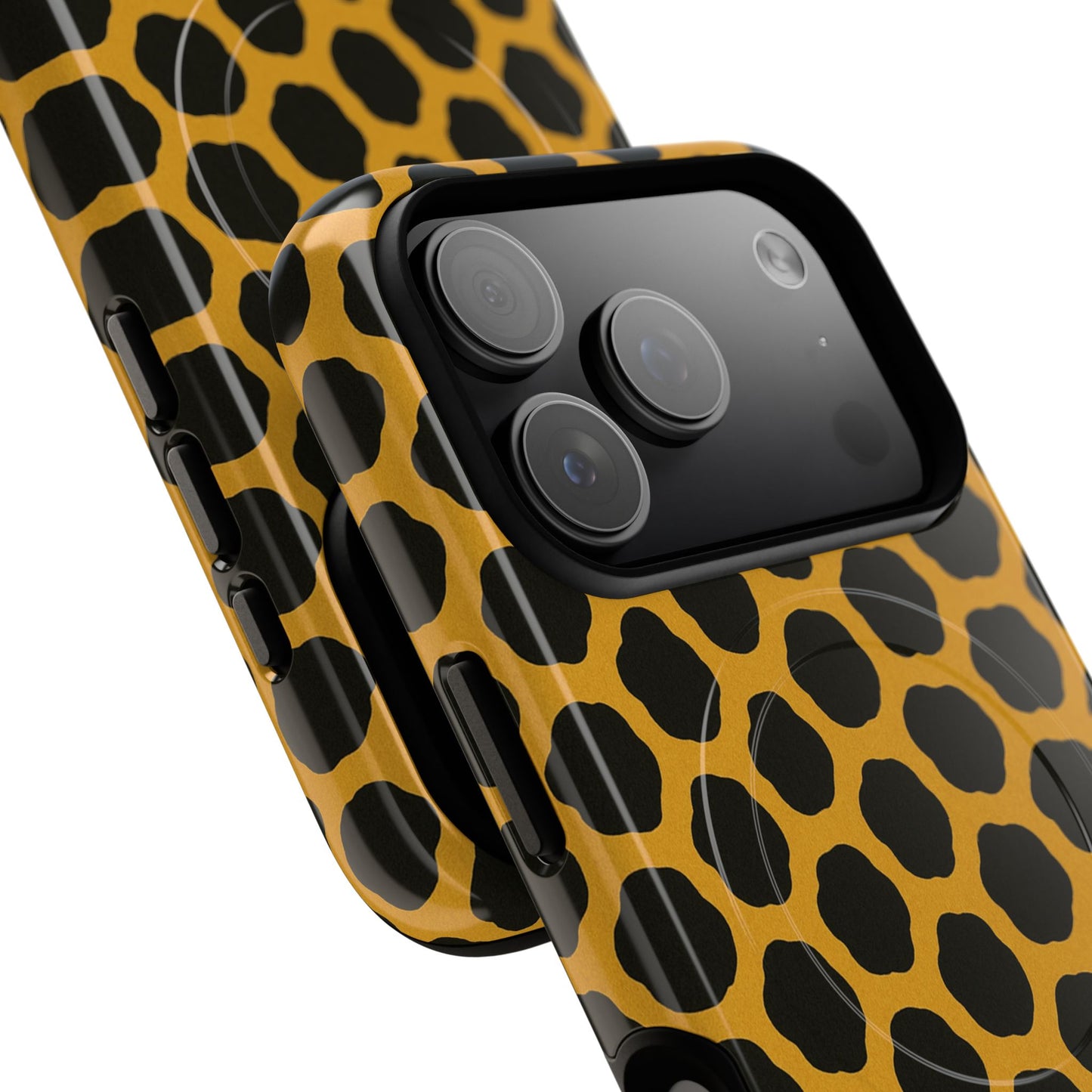 Stylish Leopard Pattern Magnetic iPhone Case | Compatible with MagSafe