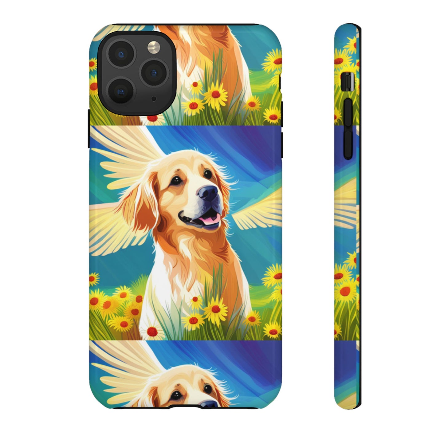 Tough Cases Golden Retriever with Wings Phone case