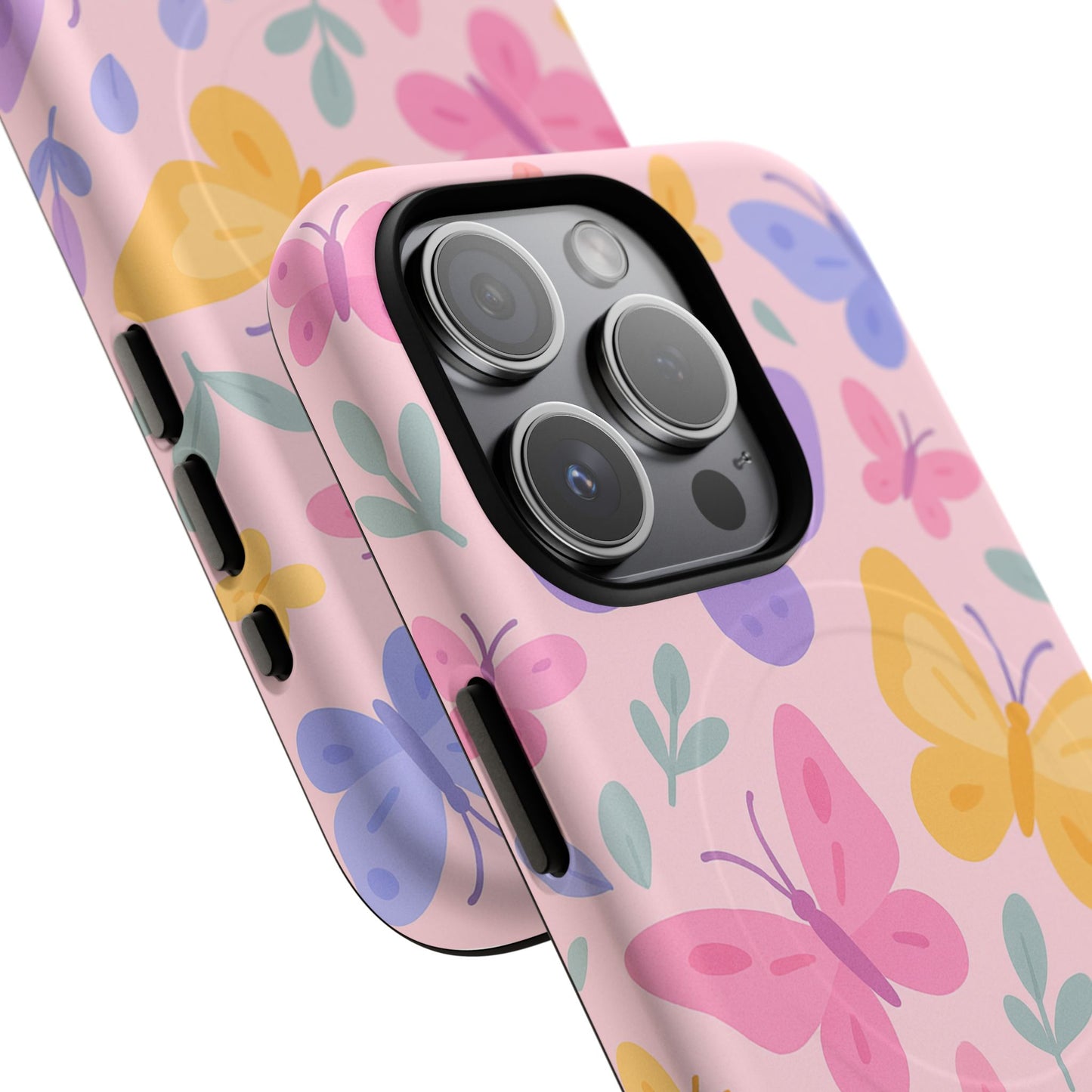 Butterfly Pattern Compatible with MagSafe Tough Magnetic Phone Case