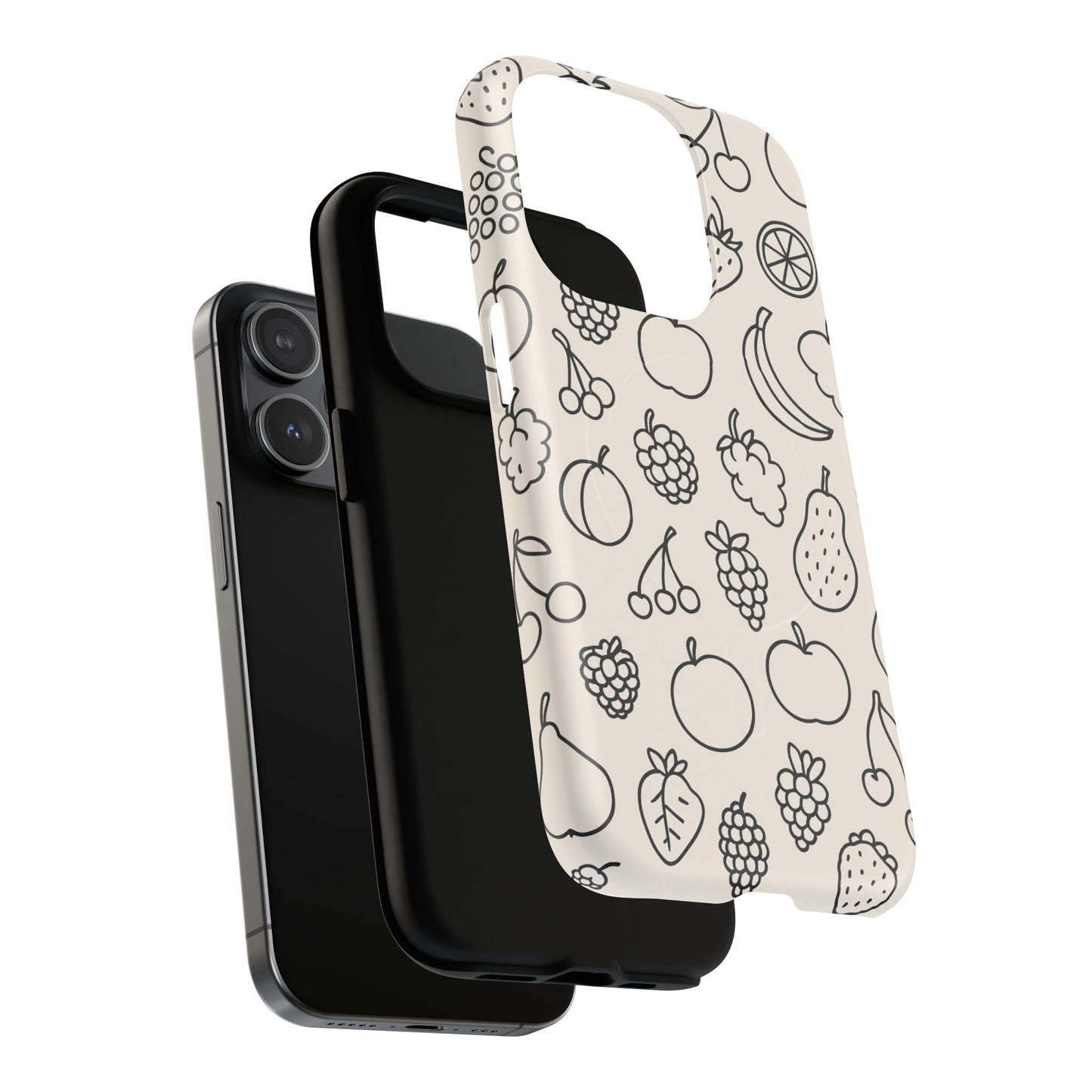 Fruit Pattern Tough iPhone Case | Compatible with MagSafe