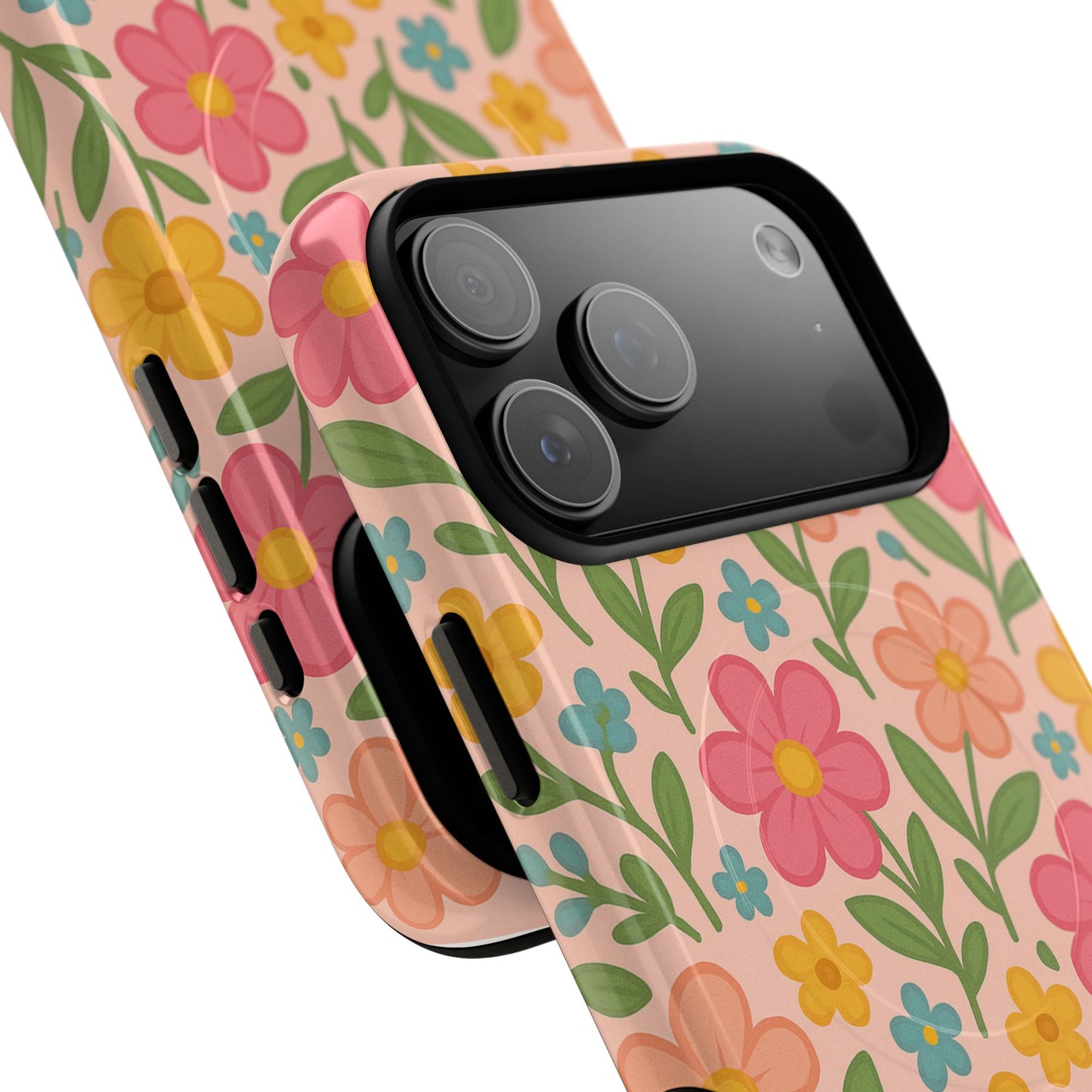 Floral Tough Magnetic MagSafe Phone Case - Stylish Protection for Everyday Use