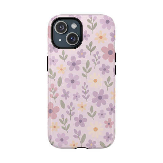 Floral Magnetic | Compatible with MagSafe Phone Case - Stylish and Durable Protection