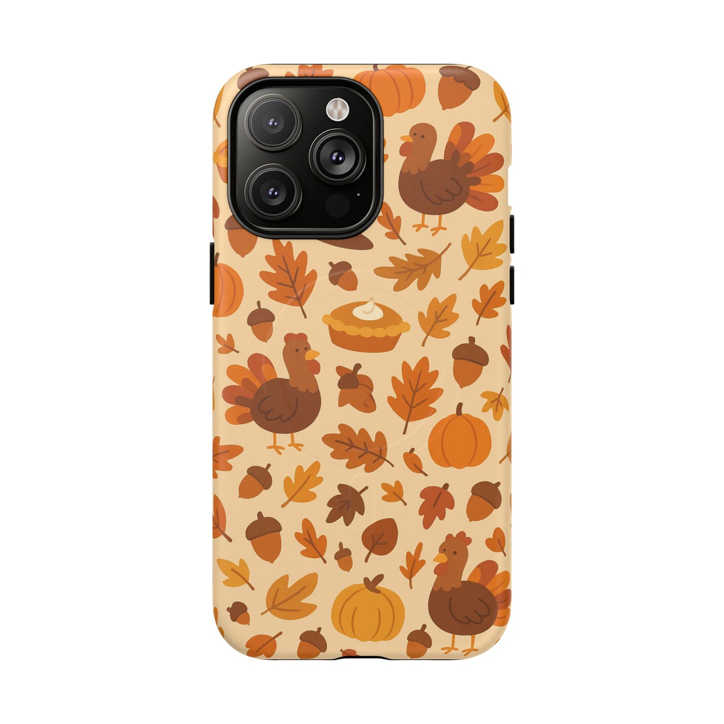 Thanksgiving-Themed Tough Magnetic iPhone Case | Compatible with MagSafe