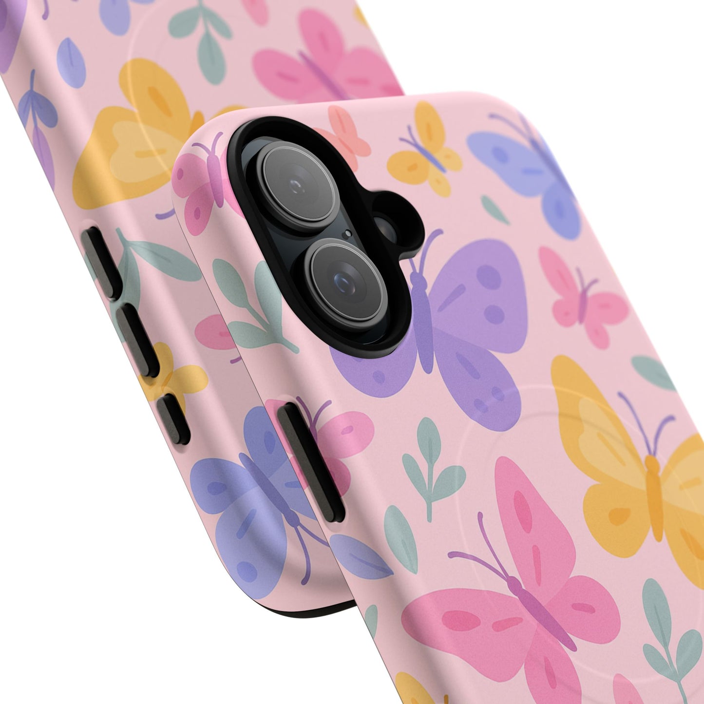 Butterfly Pattern Compatible with MagSafe Tough Magnetic Phone Case