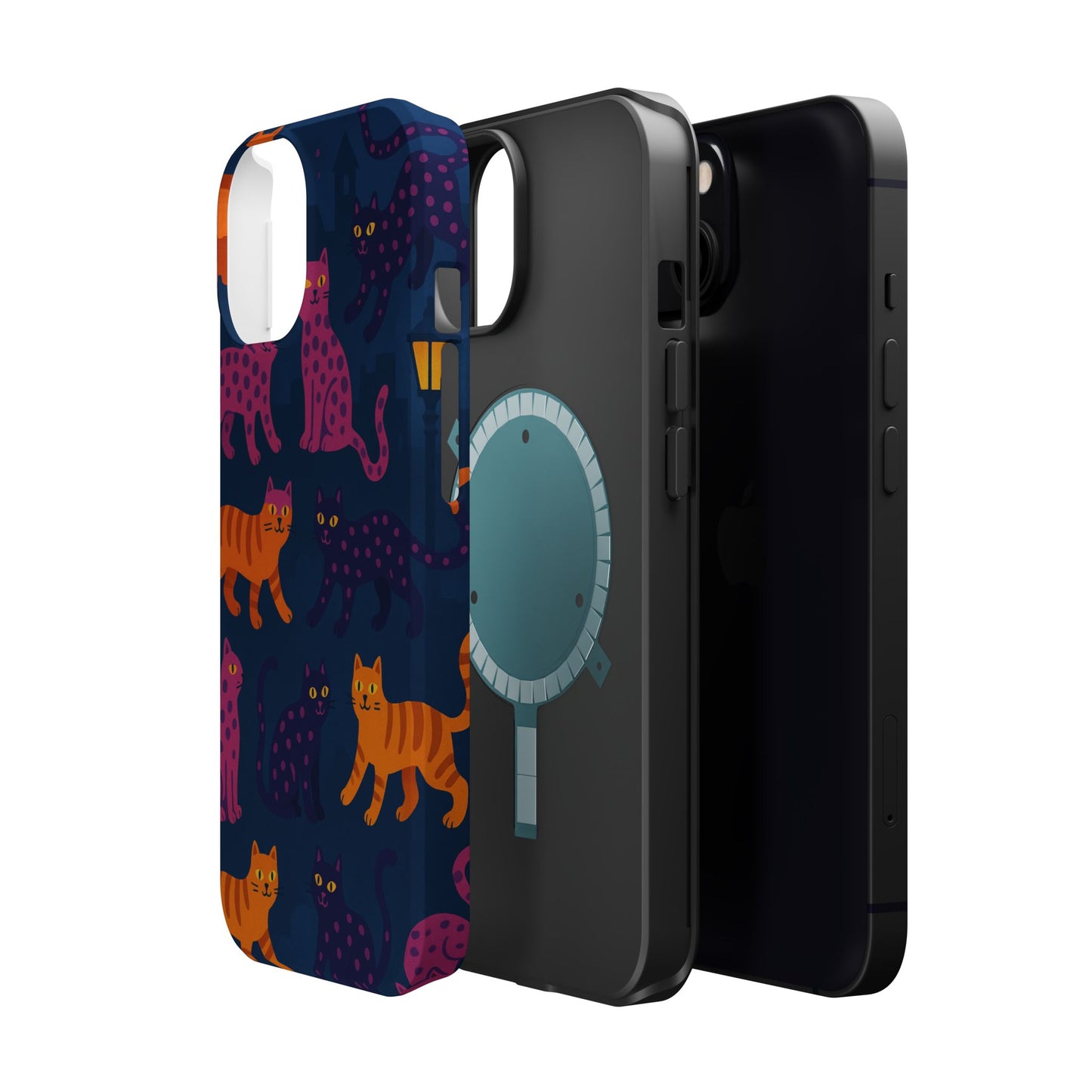 Colorful Cat Phone Case - MagSafe Impact-Resistant