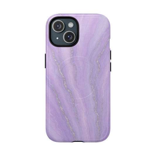 Lavender Marble iPhone Case with MagSafe - Shamo's