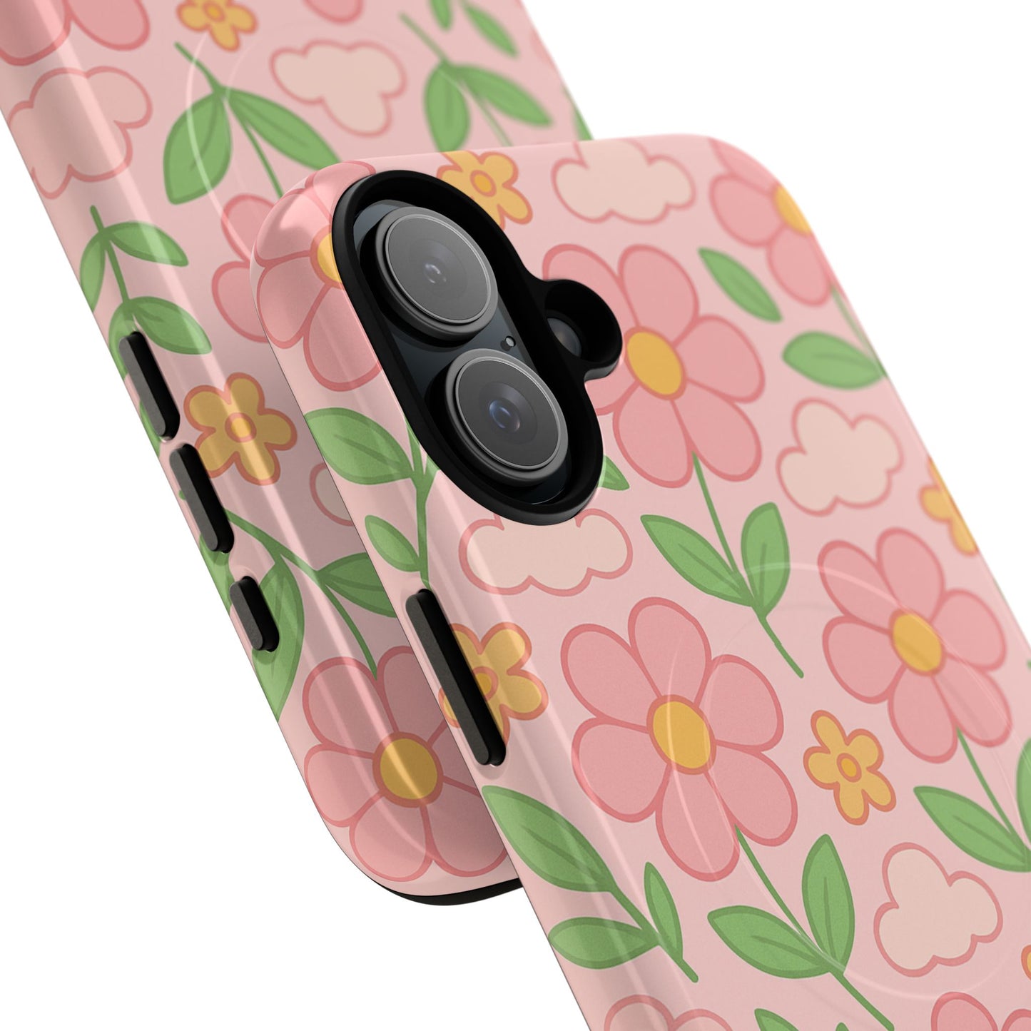 Floral Tough MagSafe Magnetic Phone Case - Stylish Protection for Your Device