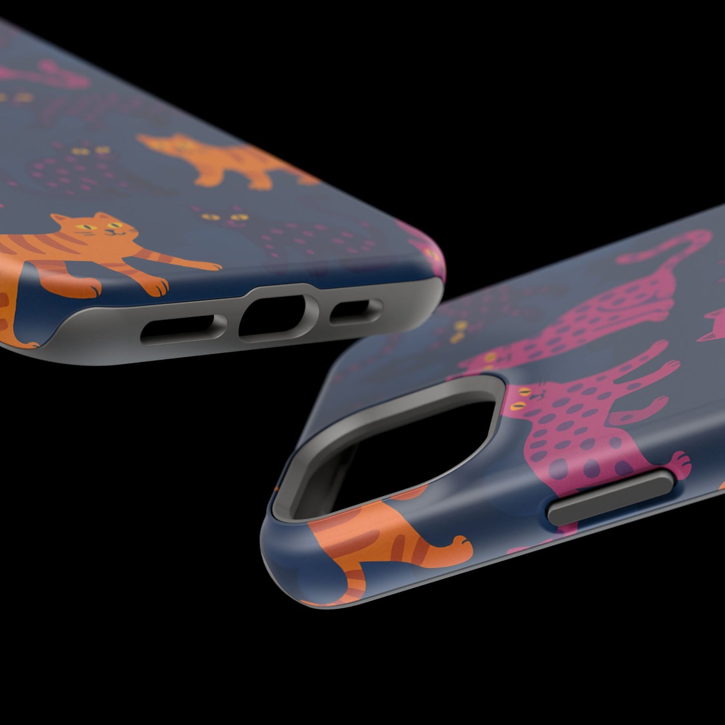 Colorful Cat Phone Case - MagSafe Impact-Resistant