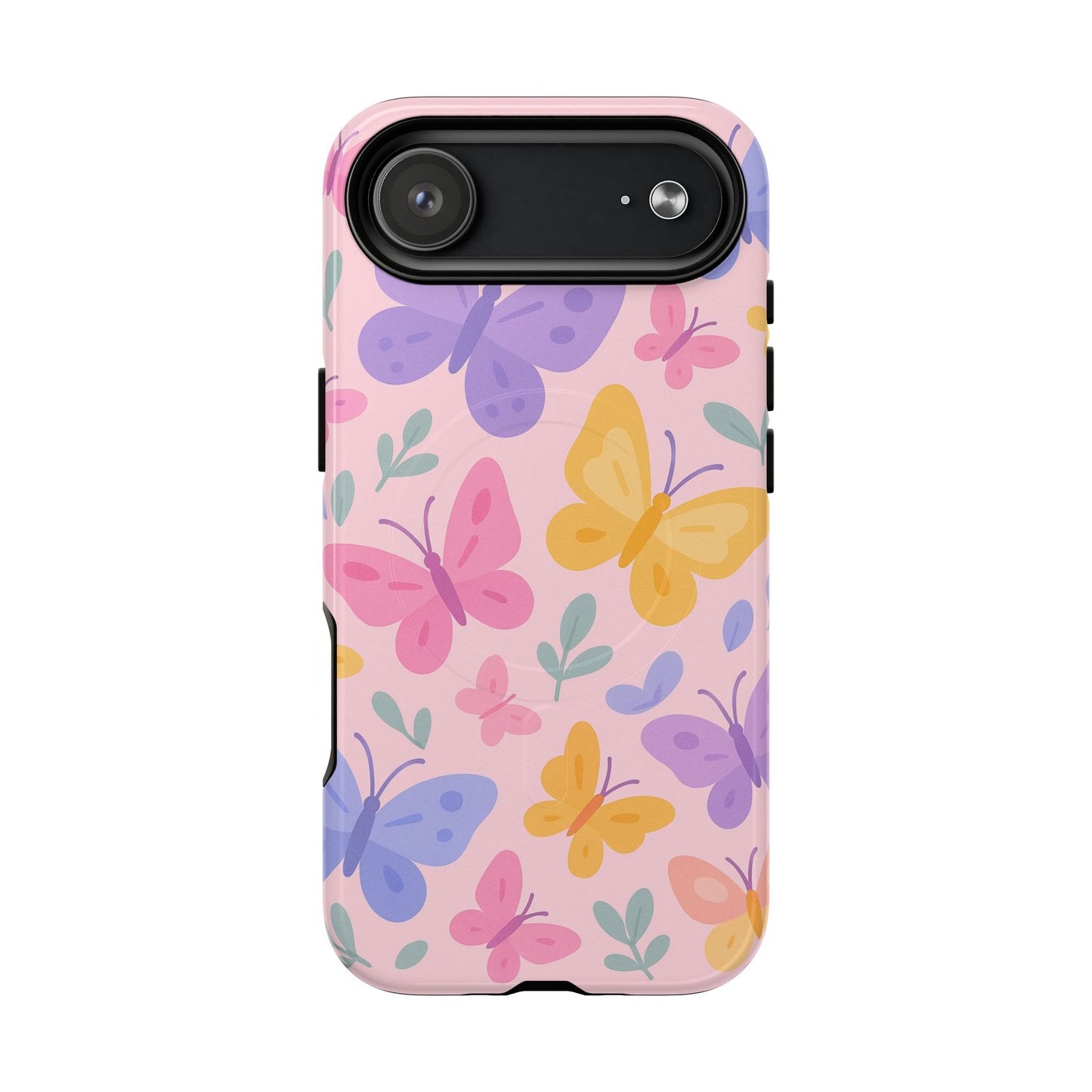 Butterfly Pattern Compatible with MagSafe Tough Magnetic Phone Case