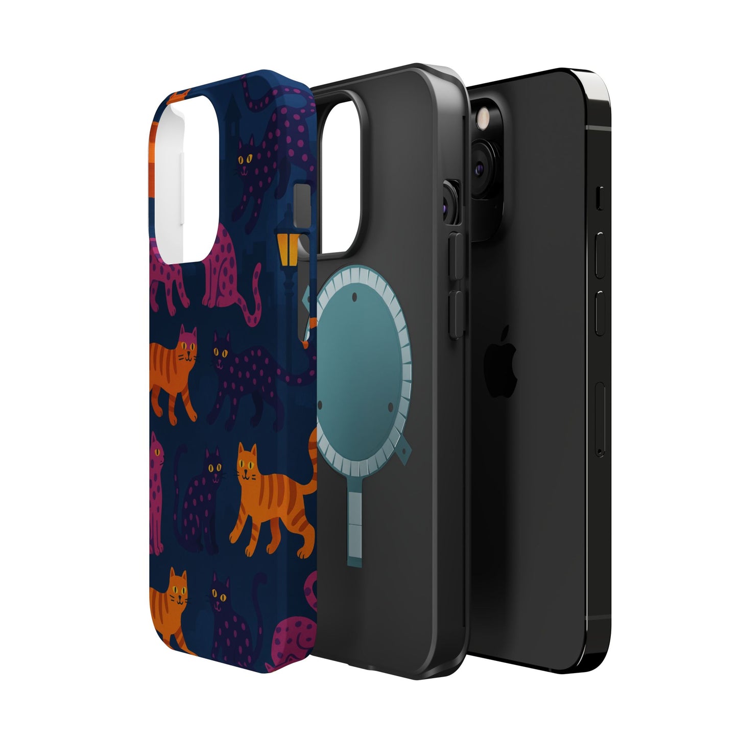 Colorful Cat Phone Case - MagSafe Impact-Resistant