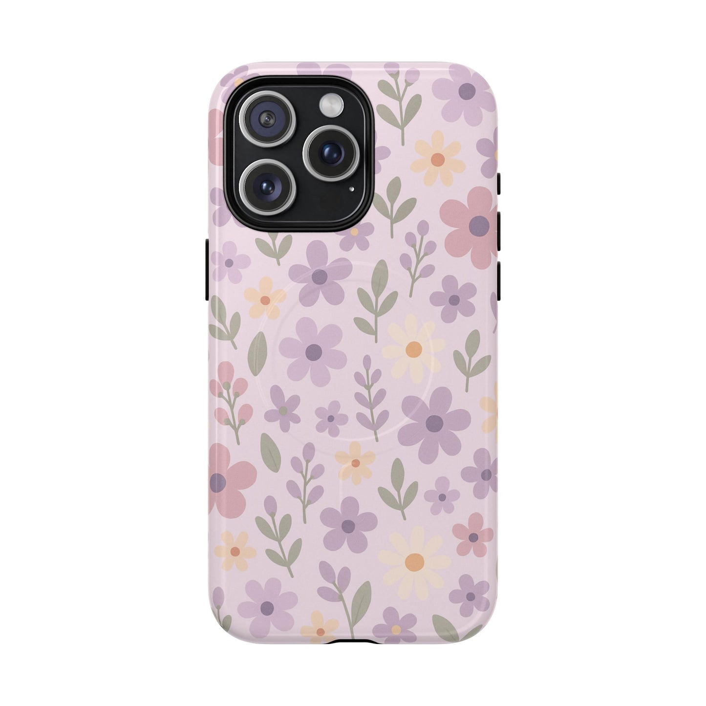Floral Magnetic | Compatible with MagSafe Phone Case - Stylish and Durable Protection