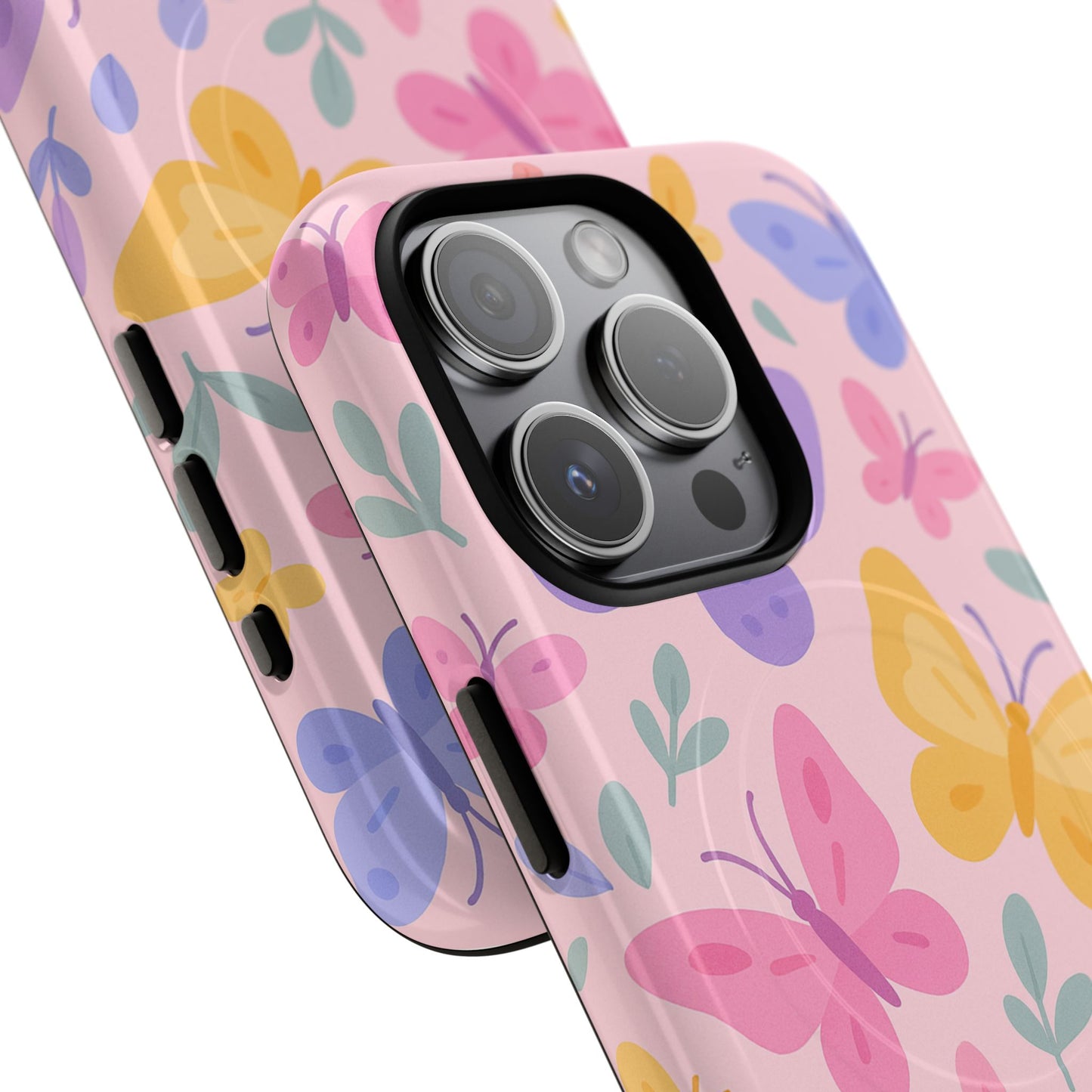 Butterfly Pattern Compatible with MagSafe Tough Magnetic Phone Case