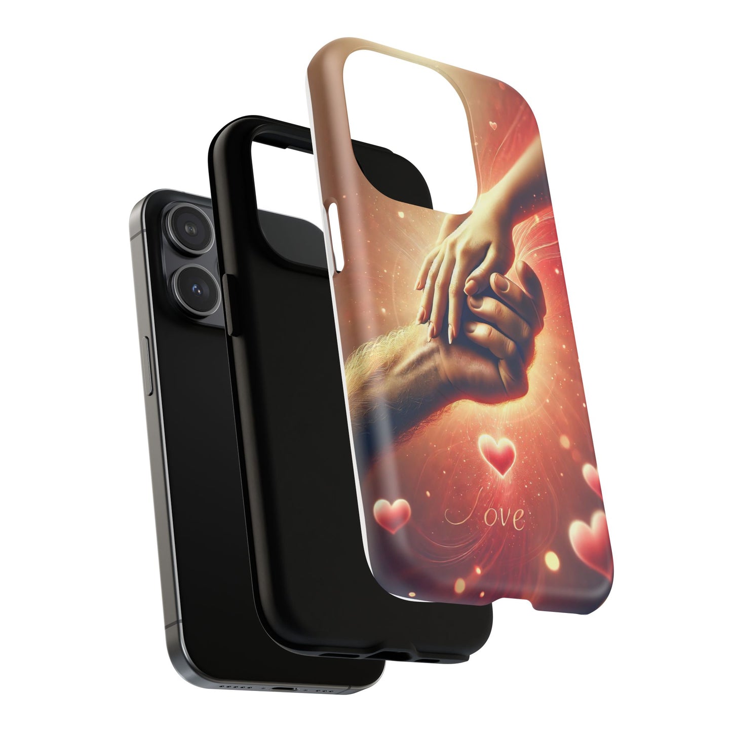 Magnetic Phone Case - Hands in Love Design - Compatible with MagSafe