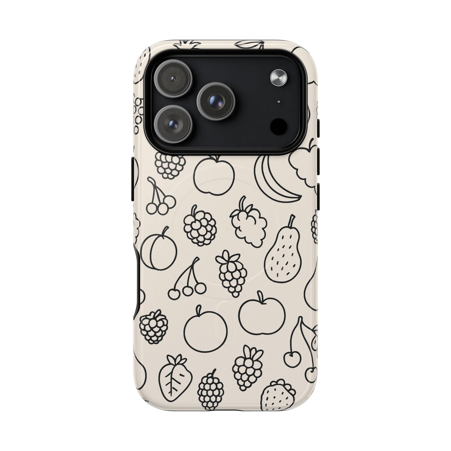 Fruit Pattern Tough iPhone Case | Compatible with MagSafe