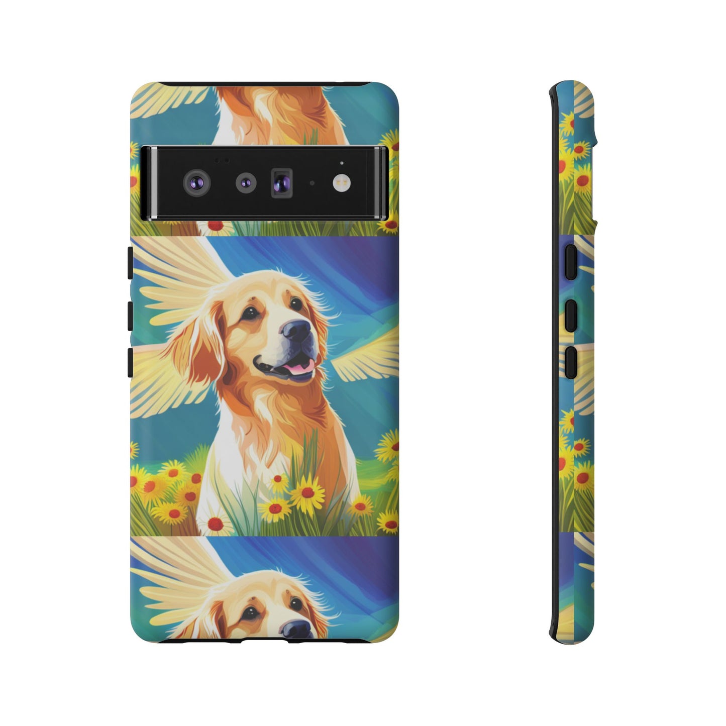Tough Cases Golden Retriever with Wings Phone case