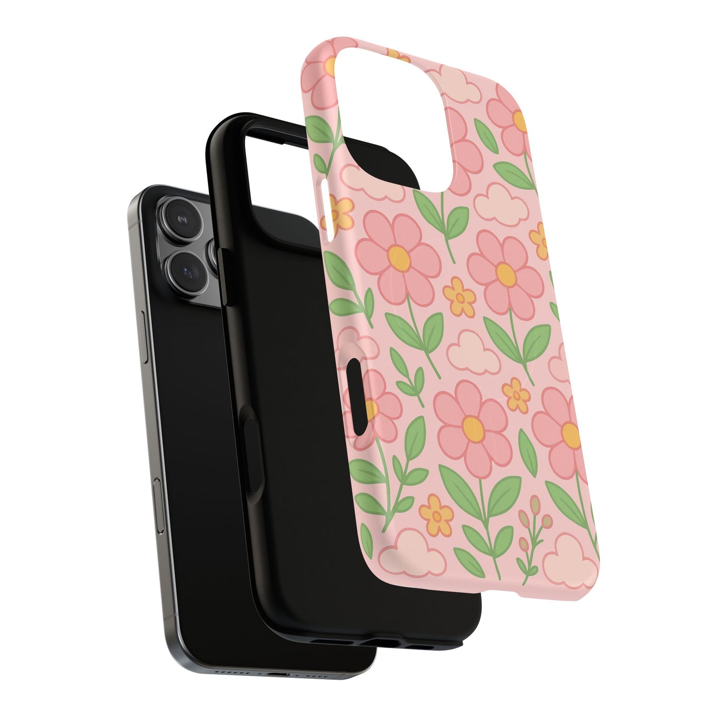Floral Tough MagSafe Magnetic Phone Case - Stylish Protection for Your Device