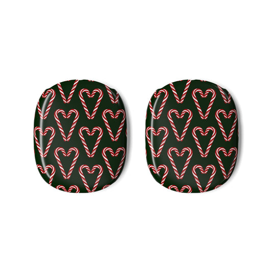 AirPod Max Case — Candy Cane Heart Pattern Holiday Headphone Covers