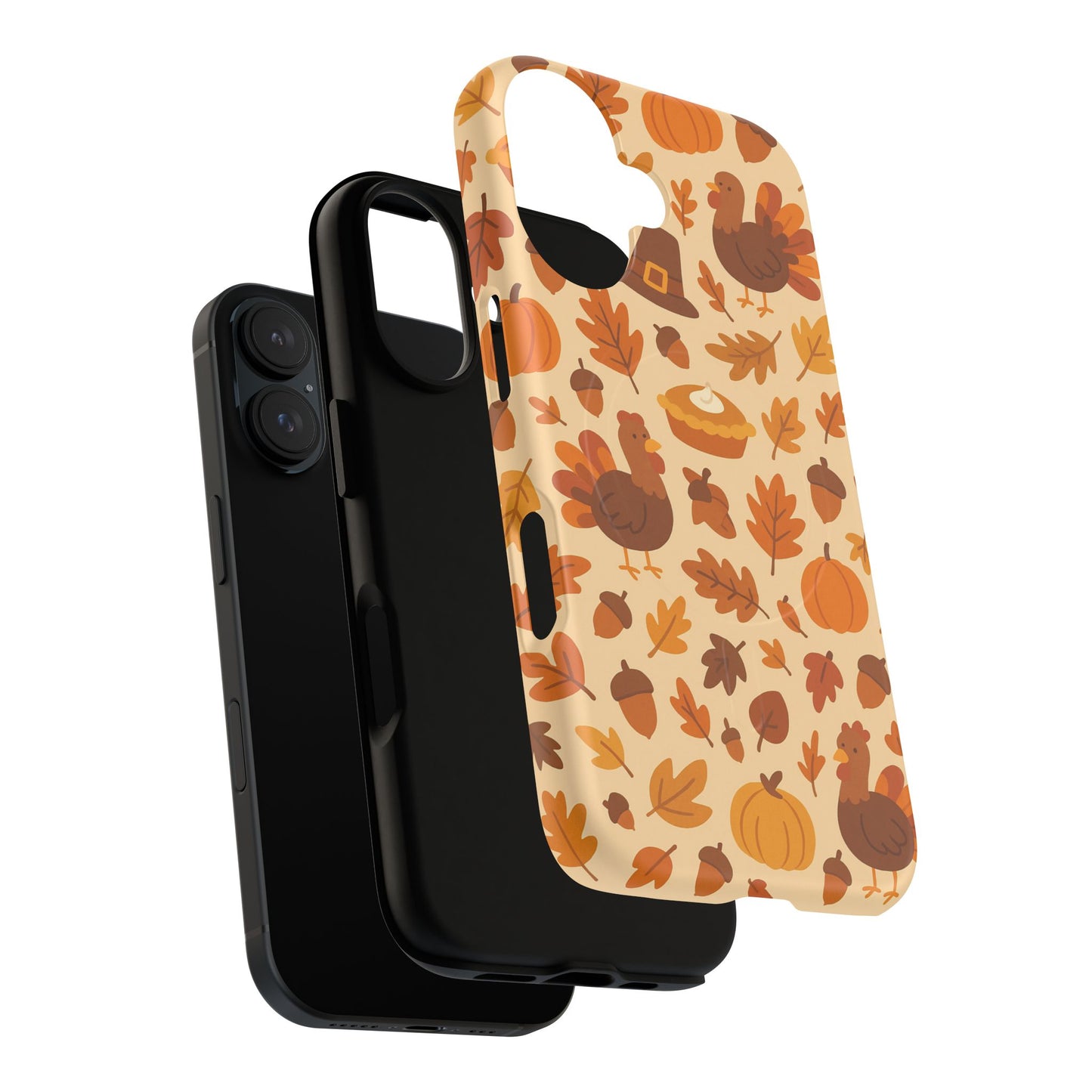 Thanksgiving-Themed Tough Magnetic iPhone Case | Compatible with MagSafe