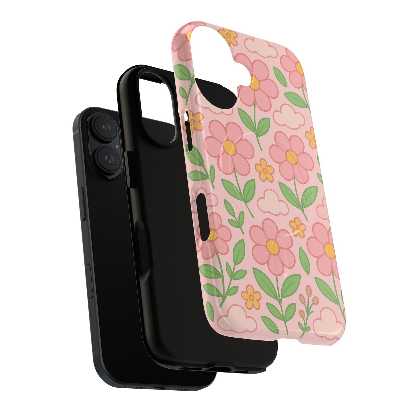Floral Tough MagSafe Magnetic Phone Case - Stylish Protection for Your Device