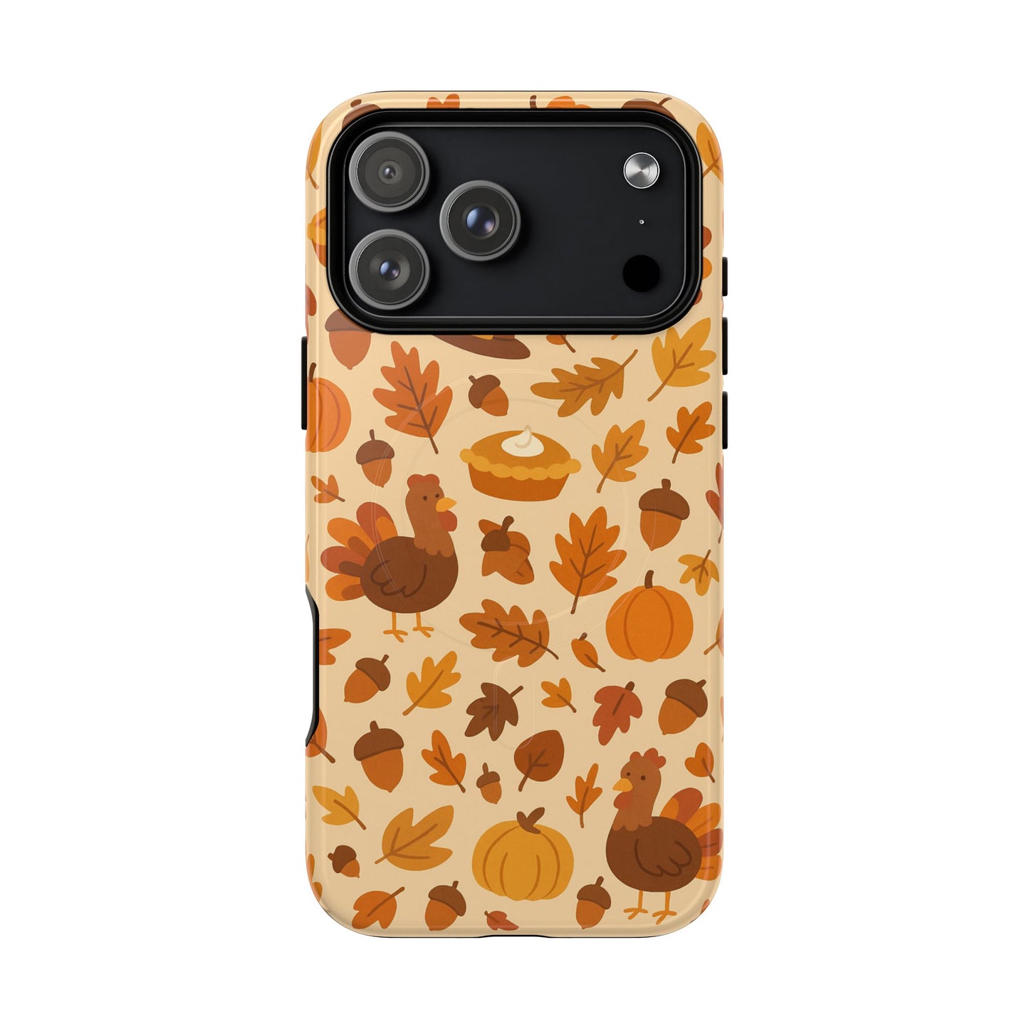 Thanksgiving-Themed Tough Magnetic iPhone Case | Compatible with MagSafe