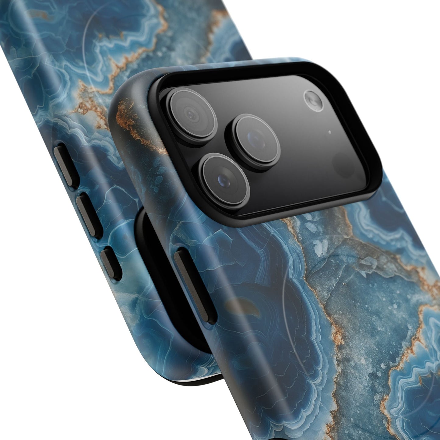 Blue Agate Marble iPhone Case —with MagSafe Shamo's