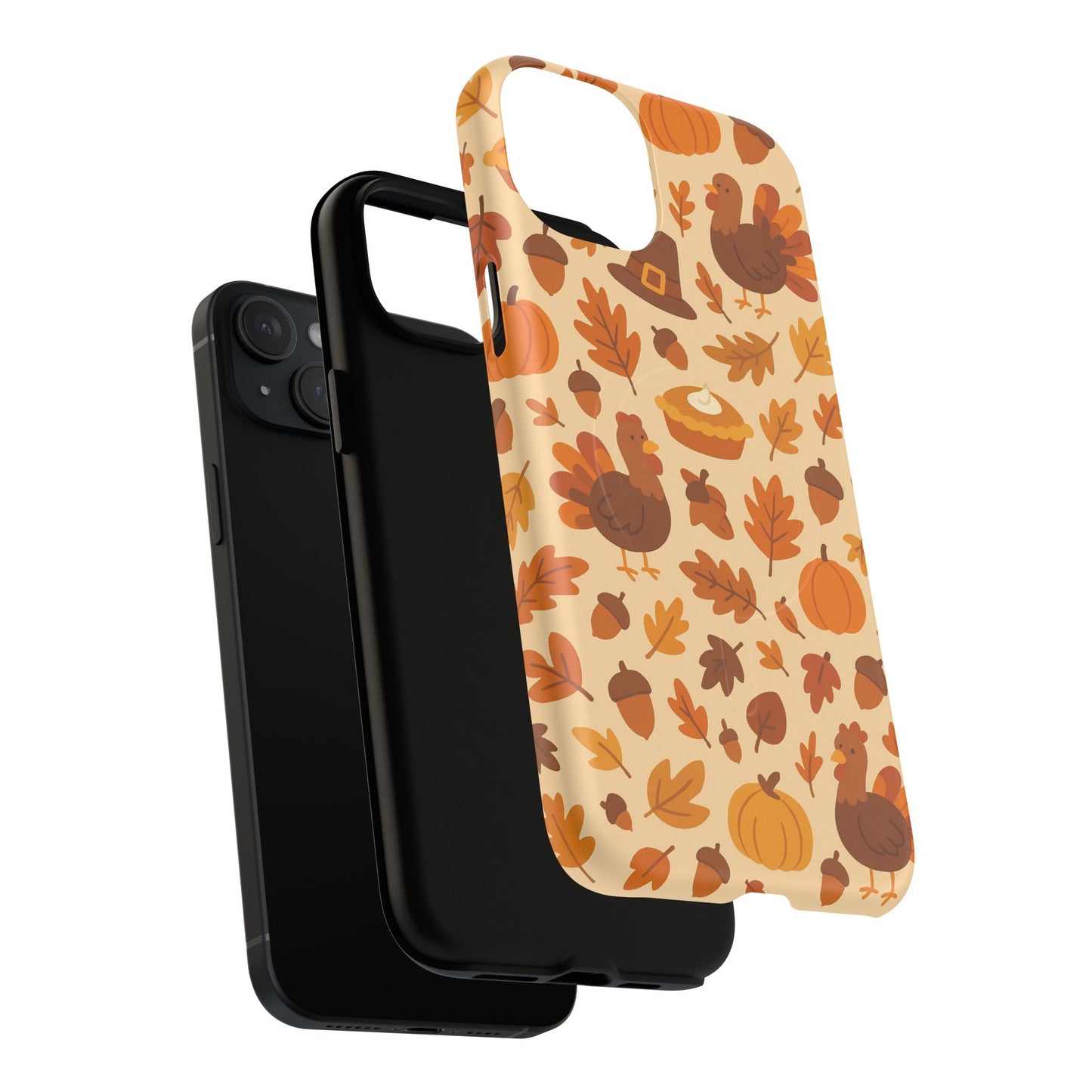 Thanksgiving-Themed Tough Magnetic iPhone Case | Compatible with MagSafe