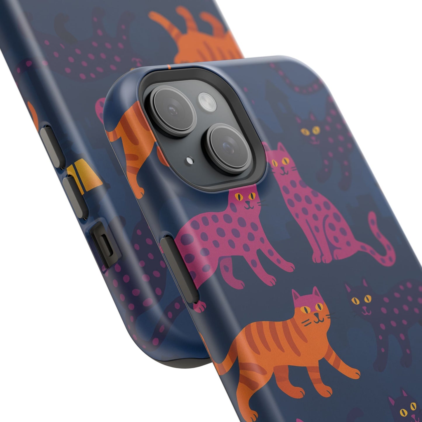 Colorful Cat Phone Case - MagSafe Impact-Resistant