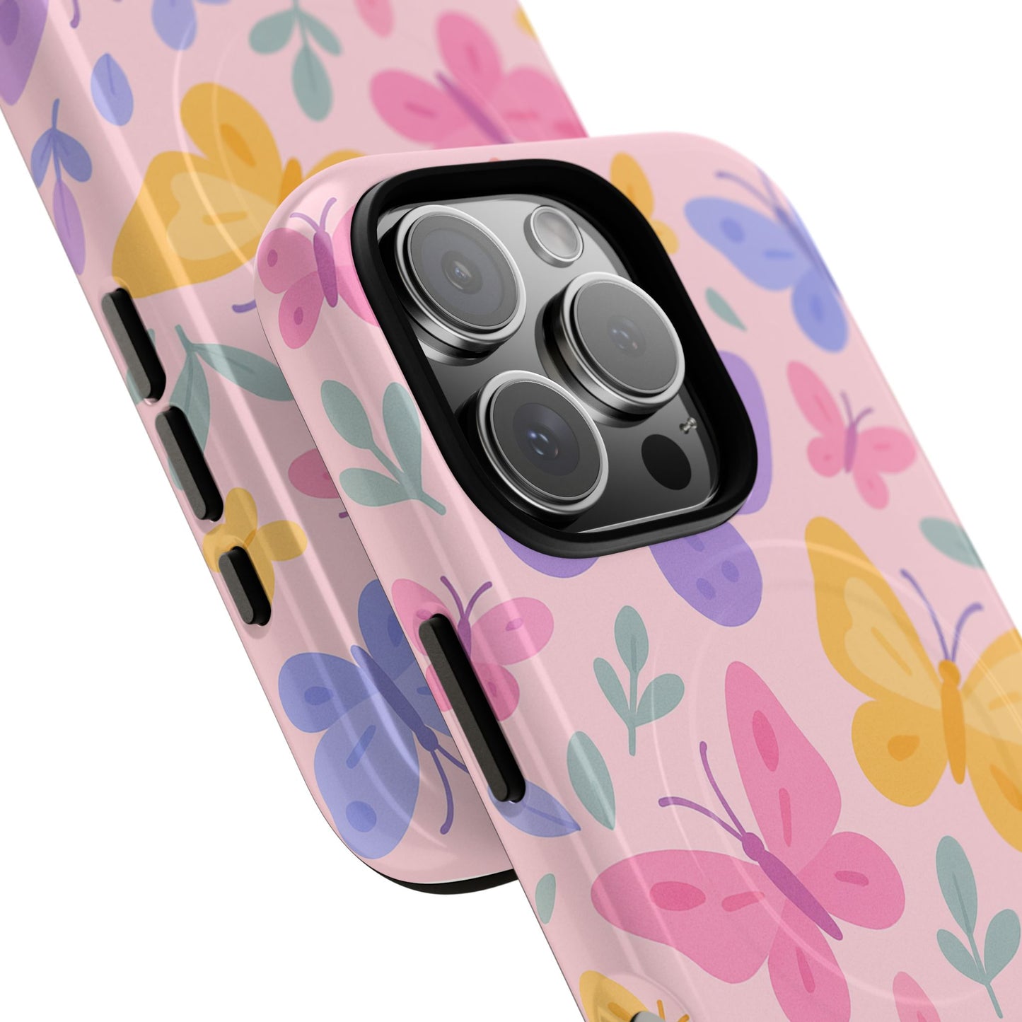 Butterfly Pattern Compatible with MagSafe Tough Magnetic Phone Case