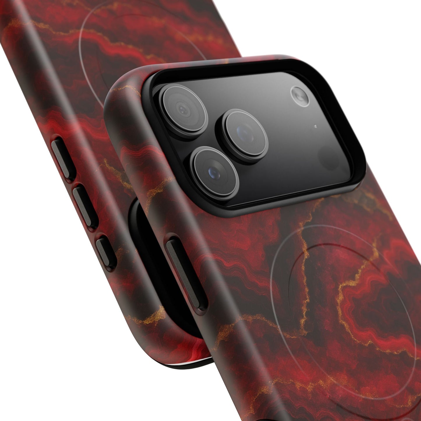 Red Marble iPhone Case with MagSafe