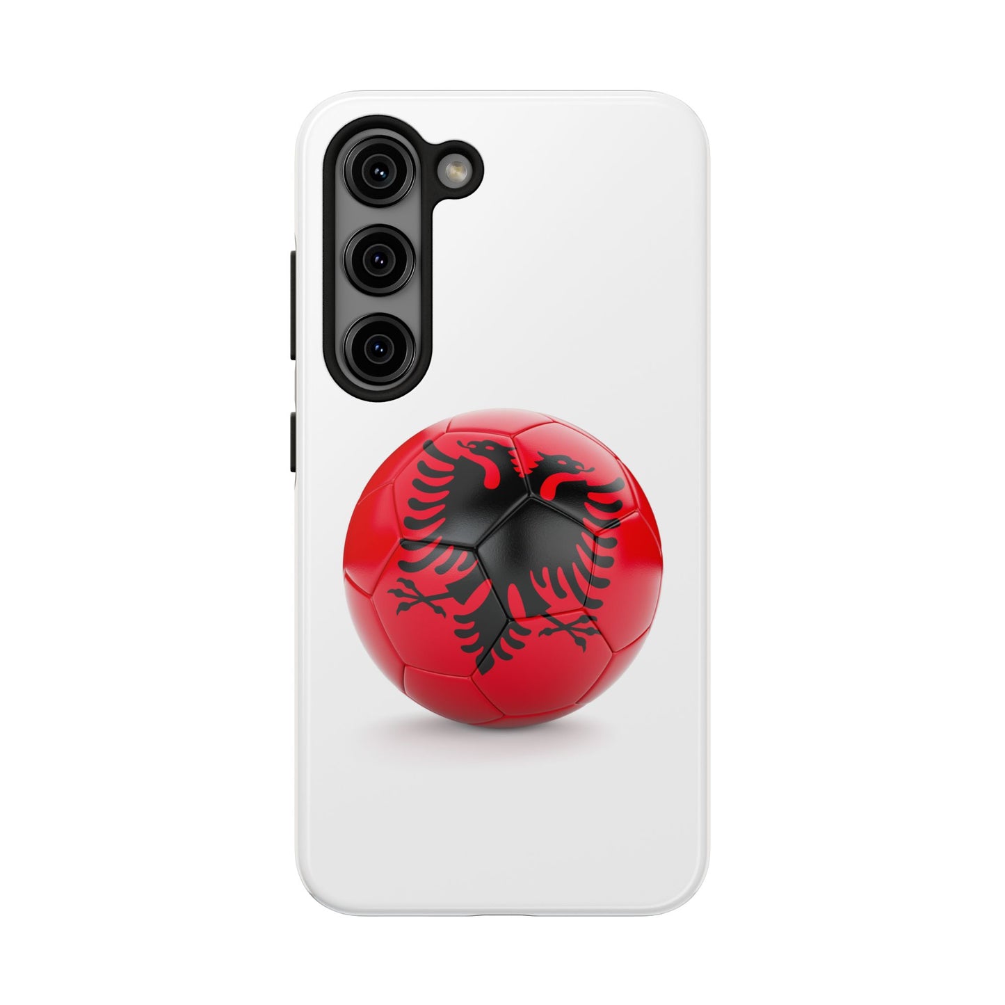 Tough Phone Cases with Albanian soccer flag