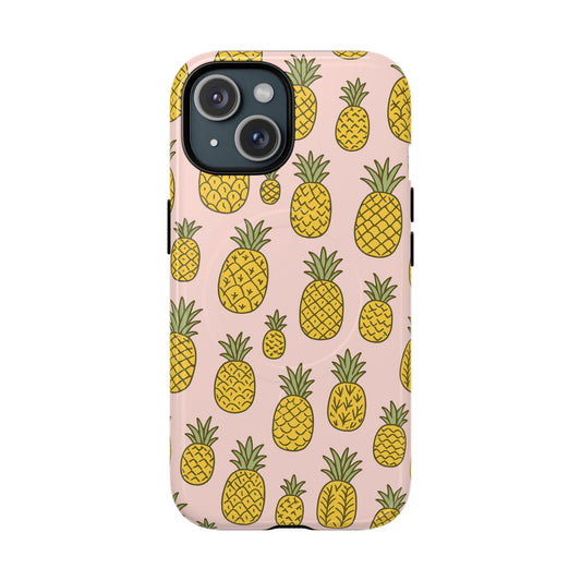 Pineapple Pattern Fruit Case for iPhone | MagSafe Compatible
