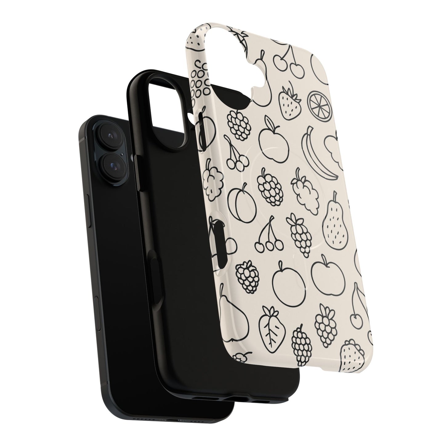 Fruit Pattern Tough iPhone Case | Compatible with MagSafe