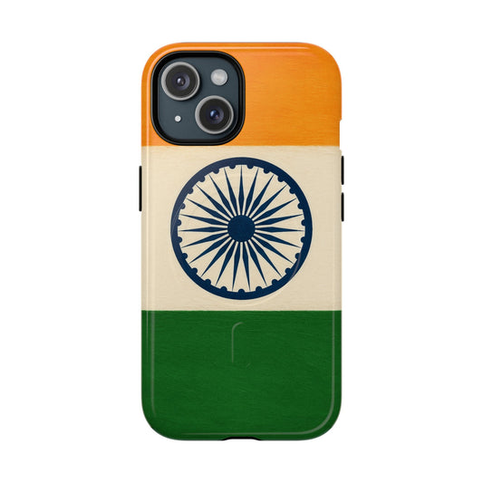 India Flag iPhone Case | MagSafe Shamo's iPhone 15 / Glossy